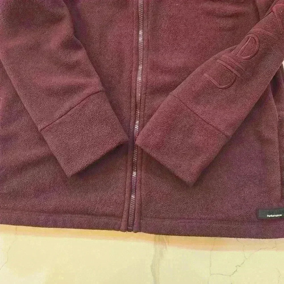Calvin Klein Performance Womens Zip Up Neck Warmer Fleece Plum Size Large - Picture 4 of 11